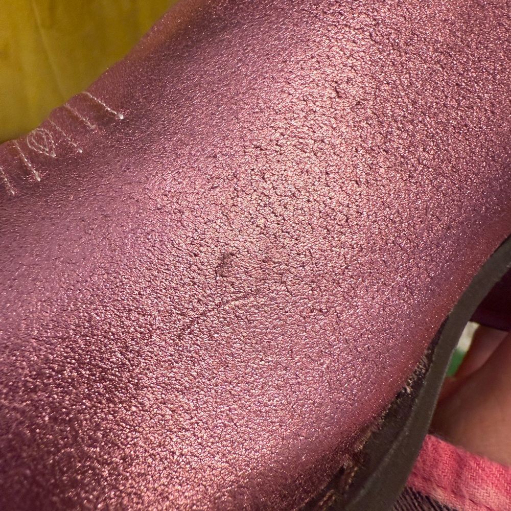 Southern Fried Chics Just‎ Call Dolly Pink Metallic Western Boots Size 9.5 NWT - Picture 14 of 16